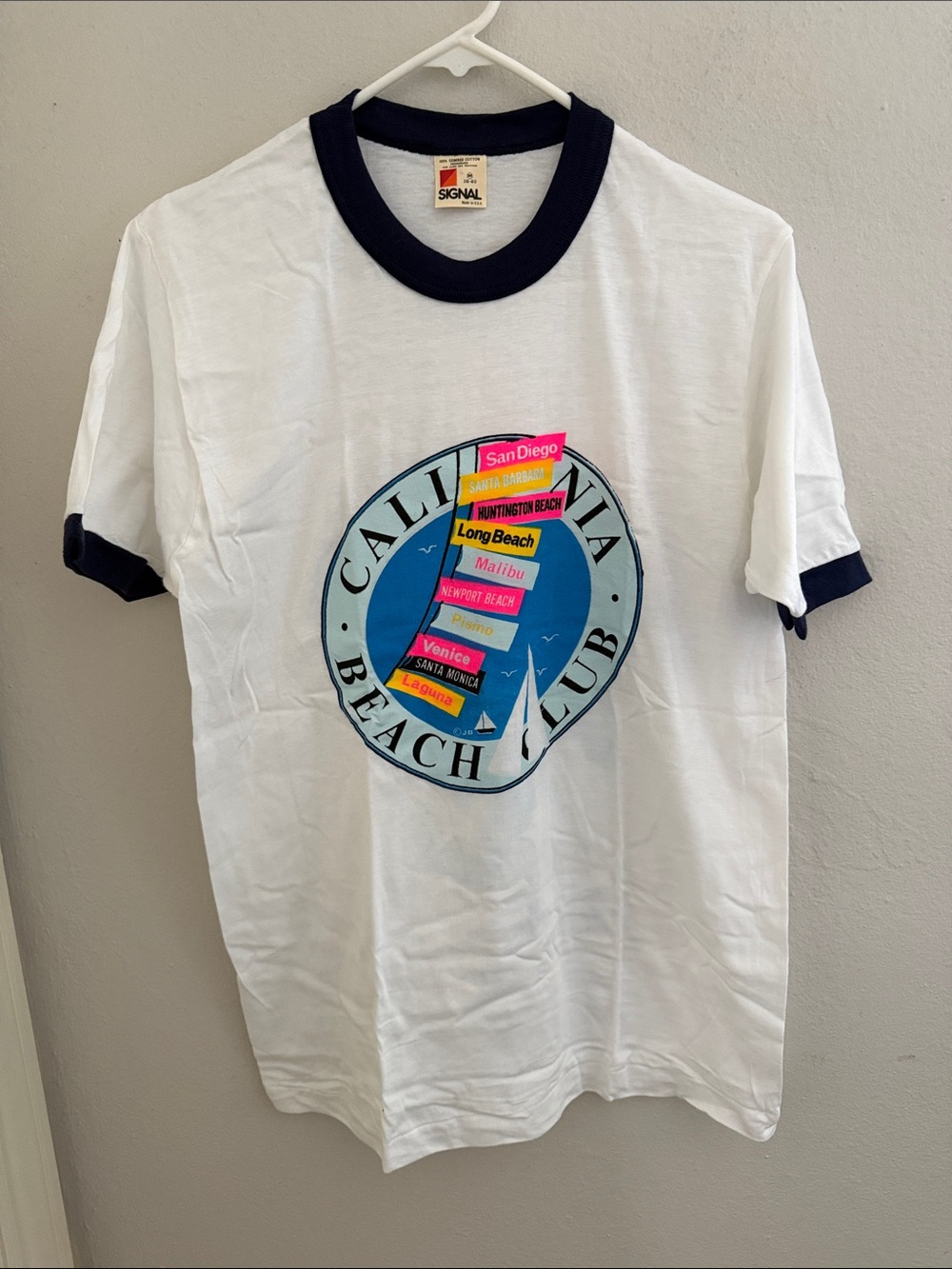 Vintage Deadstock California Signal Tee size M Made in USA
